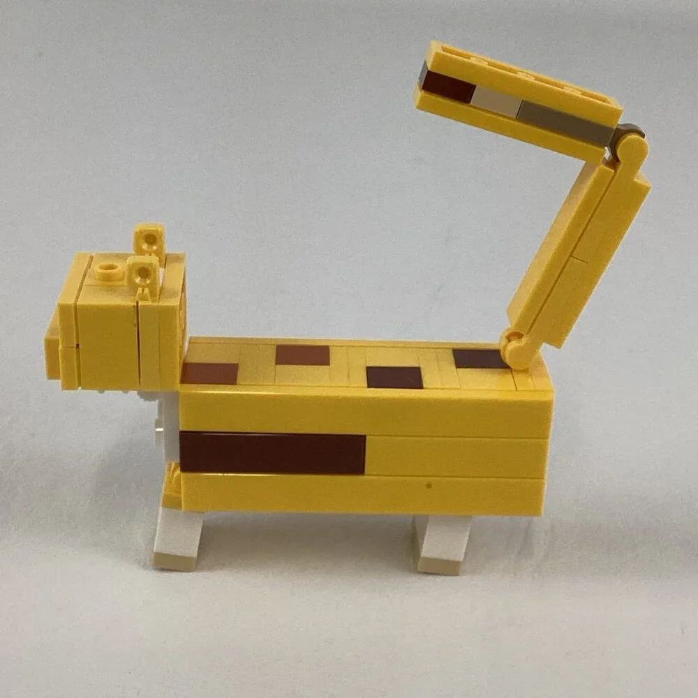 Lego Minecraft BigFig Ocelot Figure Buildable Movable Video Game Set 21156